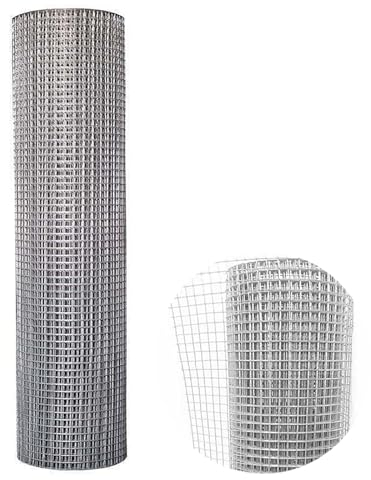Yqyc Hasendraht, Maschendrahtzaun, Geflügelzucht Netz, Gartenbalkon Zaun, Maschendraht für Heimdekoration und Gartenarbeit, Feinmaschiger Gartenzaun (Size : 6mm Hole 1 x 15m)