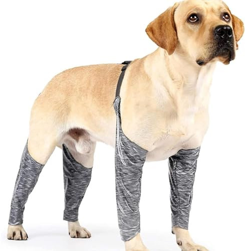 Genesungsanzug für Hunde, Genesungsärmel für Hunde | wasserdichte Hundestützbandage,wasserdichte Stützbandage für Hunde, Ärmel für Vorder- und Hinterbeine, schmutzabweisende Hundeärmel