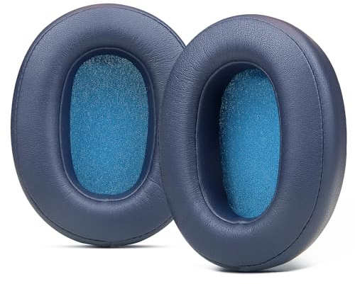 SINOWO Replacement Earpads for Sony WH-XB900N/WH-CH710N/WH-CH720N/WH-RF400/MDR-RF895RK Headphones,Ear Pads Cushions with Noise Isolation Memory Foam,Soft Protein Leather-Blue