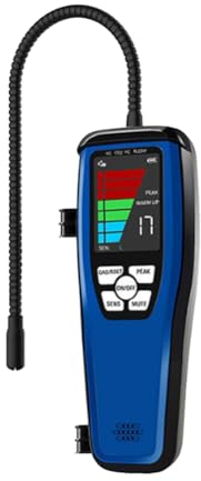 Qwertfeet Detector de Fugas de Freón LD600 Detector de Gas Combustible Detector de Fugas de Refrigerante de Aire Acondicionado con Sonda de 16 Pulgadas