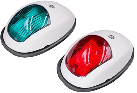 LElgqceu Lumière Nav. LED Latérale de Bateau Signal d’Avertissement pour Yacht - Blanc
