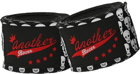 Boxbandagen für Fitnessstudio, elastische Boxbandagen, 3 m, einzigartige Totenkopf-Handbandagen, professionelle Boxbandagen, 2 Stück Trainingshandbandagen für Erwachsene, Männer, Frauen