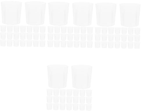 Mobestech Juego De 4 Tazas Medidoras De Resina Epoxi De 30 Ml Escala De Laboratorio Herramientas De Mezcla De Plástico Resistente Para Proyectos Artesanales (100 Piezas X 4)