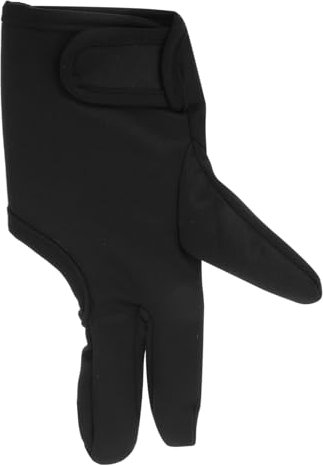 FRCOLOR Hitzehandschuhe Für Haarstyling 3-finger-hitzehandschuh Zum Locken Dauerwellenhandschuhe Verbrennungsschutz Linke Hand Robustes Material Schwarz