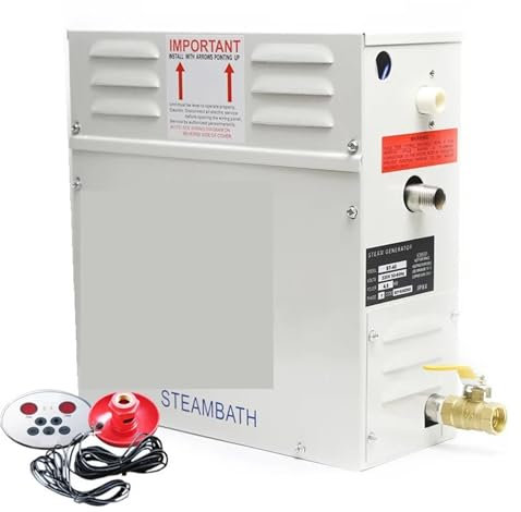 Générateur de vapeur pour sauna domestique 6 kW, appareil de sauna, générateur de bain de vapeur, spa pour perte de poids, relaxation, salle de bain à vapeur fatiguée, panneau de commande par ordina