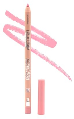 Glam'Up Paris - Matita per labbra retrattile, taglia miniera incorporata, impermeabile, senza trasferti, finitura opaca, senza sbavature, lunga tenuta, n. 01 Tasty