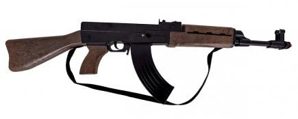 Mitraillette Fusil d'assaut 72 cm, 8 Coups - Metal, Plastique - Militaire, Soldat, Commando, swat - Accessoire - Set Jouet Enfant et Carte
