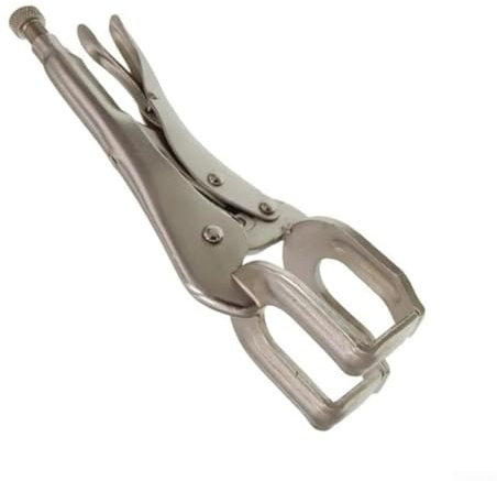 Oniissy Alicates de soldadura tipo U de acero al carbono, multifunción, pinzas de fijación para metal, taller, 225 mm, color plateado