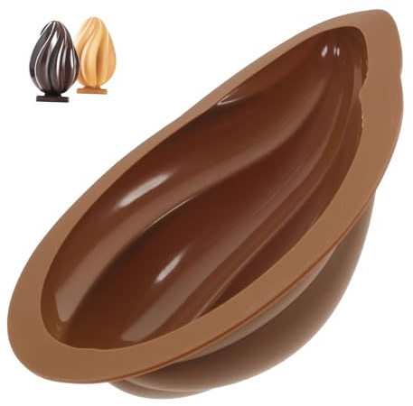 SOLUSTRE Silicone Chocolate Mold Compact for Storage and Easy to Clean for Baking and Candy Making Easter Egg Creative Egg Shaped Silicone Mold for Adults and Children