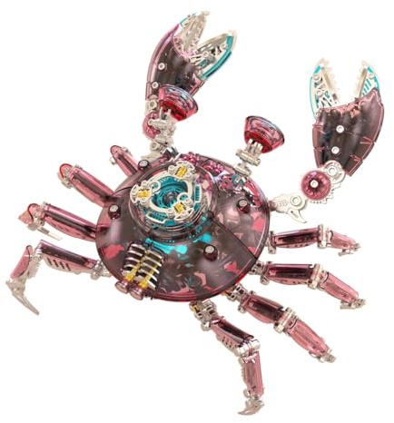 Steampunk, kit di costruzione meccanico, 666 pezzi, puzzle in metallo 3D con giunti mobili, modellismo fai da te, regalo creativo per adulti