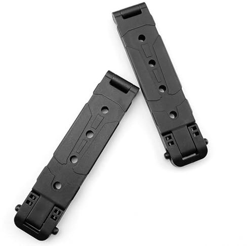 2 Stück MOLLE Befestigungsclip, Hochfester Nylon Gürtelclip mit Scheidenhalterung, Rückenschnalle und Tragehülle, Taktische Befestigung für Westen, Taschen und Outdoor-Ausrüstung