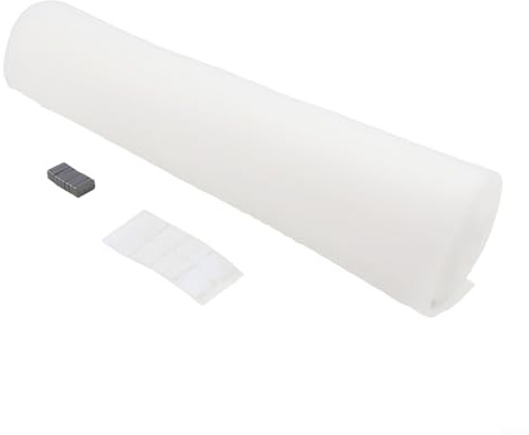 Vlies-Anti-Ölaufkleber für Dunstabzugshaube, ölabsorbierende Filterpapierrolle 46 cm x 5 m / 10 m, Fettfilter, weiße Ölabsorptionsfilterfolie (groß-46 cm x 10 m)