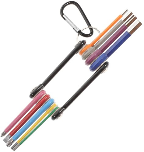 Toddmomy Juego de Llaves Hexagonales Plegables de 9 Piezas Juego de Llaves Allen y Estrella Pequeñas Multicolor Herramienta Multifuncional para Reparación de Bicicletas Montaje de
