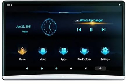13,3 Upgrade-Video-Player for Die Kopfstütze des Autos, TV-Monitore for Den Rücksitz, Synchronisierungsbildschirme, 4k-Video-Player, Monitor(2 pcs 3G-32G)