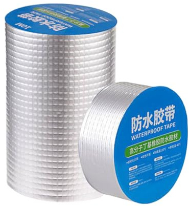 Ruban étanche – Bande d'étanchéité robuste de 1,5 mm, ruban de réparation anti-fuite, composé adhésif élastique imperméable, offre d'adhérence longue durée | Couverture des fissures pour gouttière de
