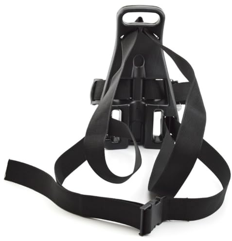 SageFurned Soporte para tanque de buceo para botella de oxígeno individual, mochila ajustable con soporte de nailon, compatible con cilindros de 7 a 12 L, color negro