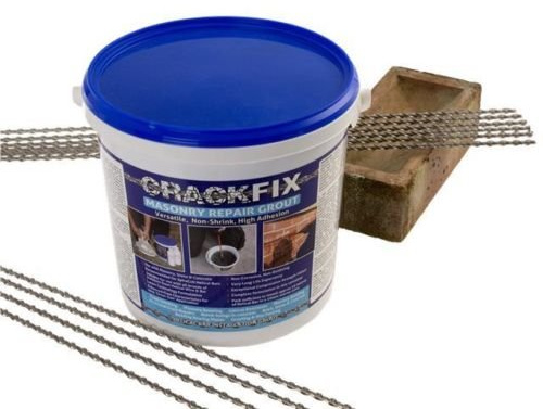 Suretwist Cementitious Helical Reinforcement Masonry Crack Stitching Repair Grout