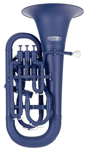 Classic Cantabile KEU-30MB MardiBrass Kunststoff Bb-Euphonium Matt-blau | Euphonium in Bb-Stimmung, Material: ABS Kunststoff, Konische Bohrung: 14, 5 - 16, 8 mm, Schallbecherdurchmesser: 315 mm, 0 kg