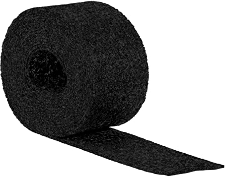 Terrassenpads auf Rolle (5m x 80mm x 3mm) - Gummigranulat, Bautenschutzmatte, Unterlegpads, Terrassenbau - Streifen Gummipads als Unterlage für WPC Terrassendielen und Terrassenplatten - 5Mx80x3mm