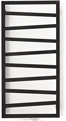 anapont elektrischer Premium Badheizkörper ZigZag - schwarz - Timer-Funktion - Handtuchheizkörper - Badheizung elektrisch - Handtuchheizung - Made in Germany