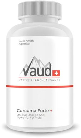 VAUD® Kurkuma Kapseln | Curcuma Kapseln hochdosiert mit Orthosiphon für Leber, Verdauung & Immunsystem | 90 Kapseln | Hergestellt in der Schweiz | Antioxidatives Nahrungsergänzungsmittel