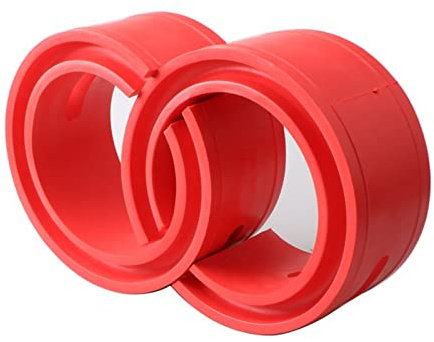 2 Pièces en Caoutchouc Amortisseur Ressort Pare-chocs Automobile Ressort Hélicoïdal Tampon Puissance Coussin Anti-vibration Universel Ressort Pare-chocs Coussin pour Voitures (D)