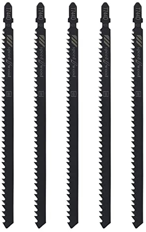 5 Stück T744D Stichsägeblätter 180 Mm T-Schaft Sägeblätter Aus Kohlenstoffstahl 6 TPI Zahnprofil Zum Sehr Schnellen Schneiden Von Harten/weichen Hölzern