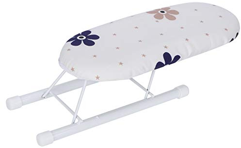 Medium Planche A Repasser Table, Pliable Mini Planche À Repasser Manches Pliables Poignets Colliers Table À Repasser pour La Maison Voyage Usesilver Cloth (grappes de Fleurs)