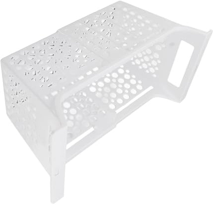 Aramox Tiefkühlbox Organizer Korb Aus PP - Expandiervarer Gefrierfach-Einsatz mit Griff, Schubladen-Organizer für Küche, Kühlschrank (2er Set) (L)