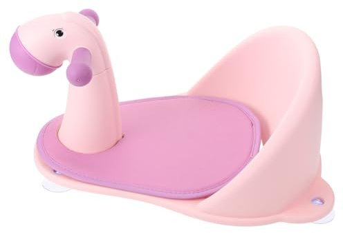 Babybadewannensitz für Babys und Kleinkinder aus Pp mit Pferdeform | Ringarmlehne, für Wanne und Eltern Kind Badzeit, Badestuhlartige Sitzhilfe