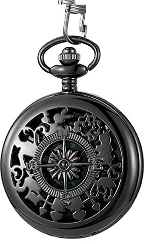 Wasserdichter Survival-Kompass Retro Wandern Gürtelkette Camping Kompass Gravur Taschenuhr Kompass zum Wandern Reiten Taschenuhr Kompass mit Kette Uhr Clip Kompass Gravur Taschenkompass Hand