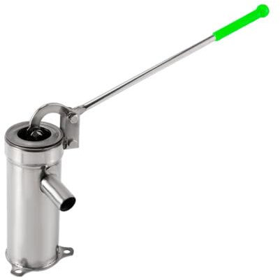 Pompe à eau manuelle en acier inoxydable - Pompe à eau souterraine - 8 m - Pour jardin, parc, étang