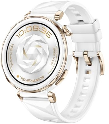 HUAWEI WATCH GT 5 Pro 42 mm Smartwatch, Sharp-Edged Design, Pro-level Sports Watch, Health Tracking, ECG monitoring, up to 7 Days Battery Life, GPS, Bluetooth call, iOS& Android Compatible, White