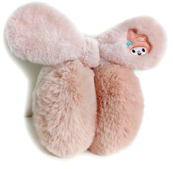 Roffatide Winter Fluffy Cinnamoroll Earmuff Melody Earmuff Kuromi Earmuff Girl Ski Adjustable Ear Covers Ear Warmer Head Wear