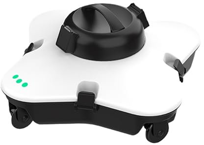 WINONDE Cordless Automatic Robotic Pool Vacuum Cleaner, Pool Sweepers, Fast Charging, Wall Climbing Scrubber Brush, Ideal for Above Ground & Inground Pools