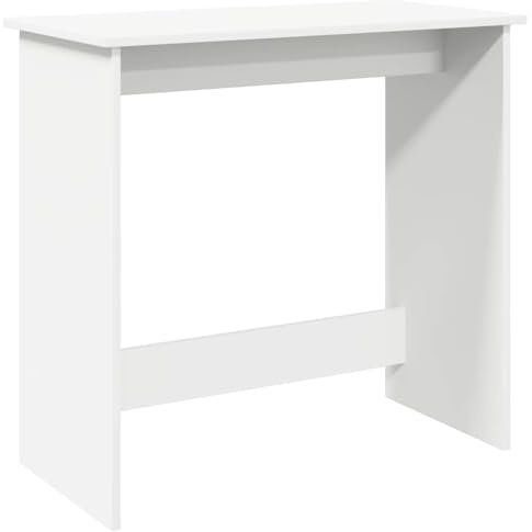 vidaXL Skrivbord vit 80x40x75 cm konstruerat trä