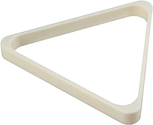 Biljardtriangel, biljardställ, biljardbordstillbehör, Triangelpoolplast, triangelbiljardbiljardbordstillbehör, for snooker Robust/Vit / 52,5 mm