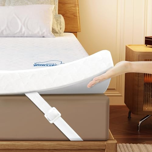 wowttrelax Memory Foam Mattress Topper Kingsize Bed, 7cm Thick, 150X200