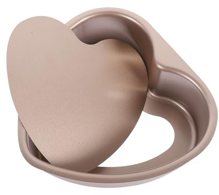Alipis Stampo Per Torta A Forma Di Cuore in Acciaio Inox Da 6 Pollici Con Fondo Rimovibile Facile Da Sformare Per Principianti