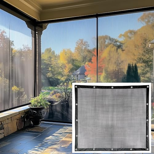 AKON Curtains Track Custom Mosquito Netting for Patio | Made to Order | Patios, Porch, Screen Rooms, Gazebos | Custom Size Mosquito Curtains