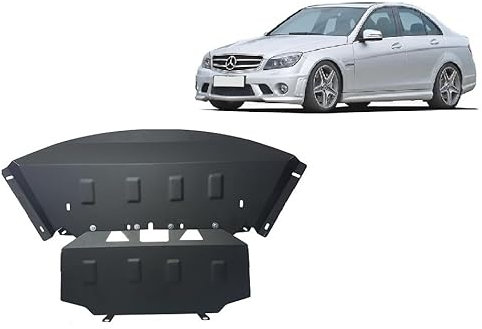 Scut Protection Protección de bajos de motor de acero compatible con Mercedes Clase C W204 (2006-2014)
