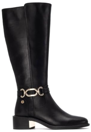XTI - Bota Mujer Negro - Calzado Cómodo y Versátil - Moda casual - Modelo 14439901 (Talla 39)