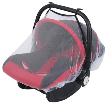 Asiento de coche para bebé a prueba de insectos, red de malla antiinsectos para cunas, equipo de viaje infantil, cubierta de red de viaje para asiento de coche de bebé