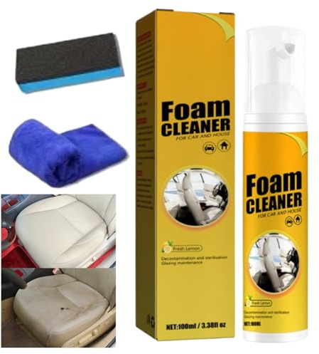 ycezw Interior Restorer,Car Seat Stain Remover with Fabric and | 100ml Car Cleaner for Leather Seat Door Interior Center Console Dashboard