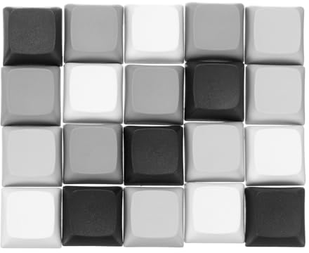 PATIKIL PBT Keycap Set, 20Pcs Colorful Mechanical Numeric Keypads Portable Blank Keycaps for Daily Office Work Gaming Entertainment Creative Design, 4 Colors