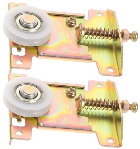 FUTUREORYY Set 2 Rulli Scorrevoli per Porte Armadio Cuscinetti a Sfera Rullo di Ricambio per Porte Sospese Ferramenta per Sostituzione Armadi