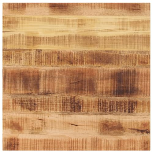 vidaXL Tablero de mesa cuadrado madera mango rugosa 90x90x3,8 cm, superficie de mesa, tablero de mesa de madera, tablero de mesa de centro