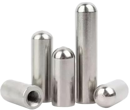 Gewindestift Edelstahl-Innengewinde, runder Kopf, zylindrischer Stift, perforiert, Positionierungsbefestigung, hohl Zur Reparatur(OD4xM2.5(10pcs),50mm)