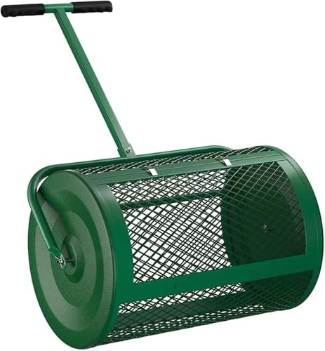 24 spandiconcime per muschio di torba per la cura del prato e del giardino, rullo leggero per spargere letame 40 x 60 cm