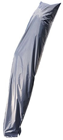 Spetebo Schutzhülle Deluxe für Ampelschirm von 200 cm bis 400 cm - Material: Oxford 420 Polyester - wasserdicht, strapazierfähig, UV-Schutz (Grau)